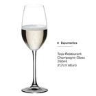 2 Taças De Champagne Riedel Restaurant Cristal Glass 260ml