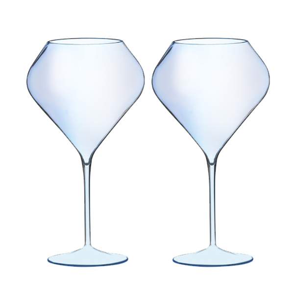 2 Taças King 770ml Champanhe Vinho Casal Acrílico Espumante A