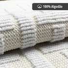 2 Tapete Banheiro Absorvente 100% Algodão Ed Nat 40 X 60 M01