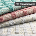 2 Tapete Banheiro Absorvente 100% Algodão Ed Nat 40 X 60 M01