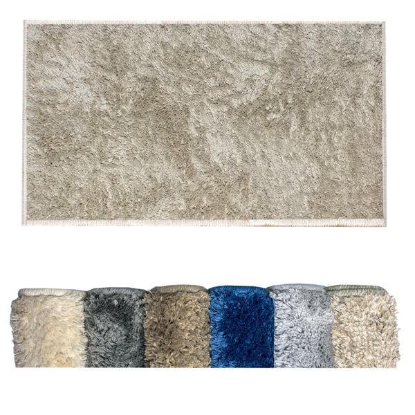 2 Tapete Banheiro Antiderrapante Absorvente 50x100 Oa Cl Vr -