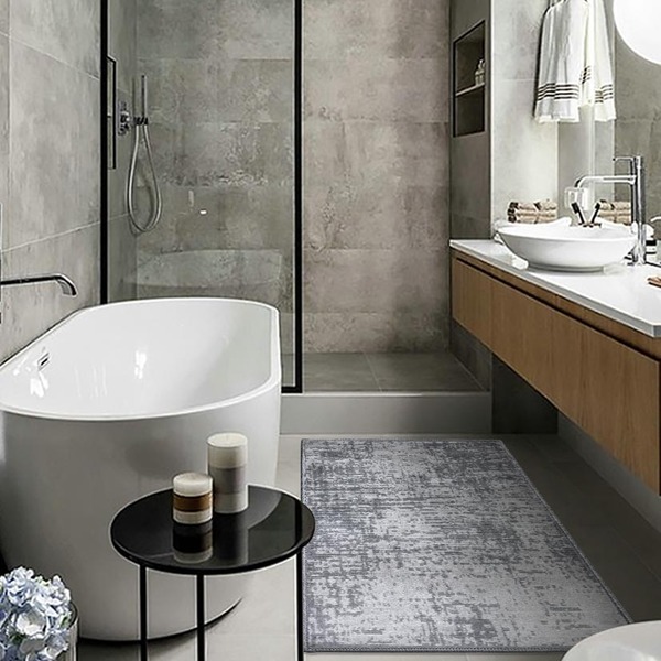 2 Tapete Banheiro Grande Antimofo Soft Macio Js Rr50cz 50x80