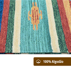 2 Tapete Banheiro Kilim Absorvente 100% Algodão 60 X 90 Vr -