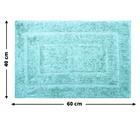 2 Tapete Banheiro Lavabo Algodão Absorvente Macio Mttq 40x60