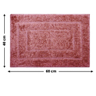 2 Tapete Banheiro Lavabo Algodão Absorvente Macio Mtvm 40x60