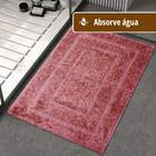2 Tapete Banheiro Lavabo Algodão Absorvente Macio Mtvm 40x60