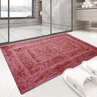 2 Tapete Banheiro Lavabo Algodão Absorvente Macio Mtvm 40x60