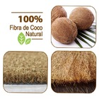 2 Tapete Capacho Fibra Coco Antiderrapante 33x60 Meia Lua L3