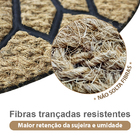 2 Tapete Capacho Fibra Coco Antiderrapante 40x60 Meia Lua P3