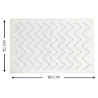 2 Tapete Cozinha Absorvente 100% Algodão Ed Nat 50 X 80 M08 -