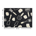 2 Tapete Cozinha Absorvente Limpa Facil 48 X 60 Oa Ptk Vr - M