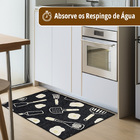 2 Tapete Cozinha Absorvente Limpa Facil 48 X 60 Oa Ptk Vr - M