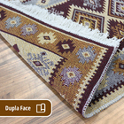 2 Tapete Kilim Passadeira Algodão Lux Dupla Face Kbg2 60x180