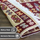 2 Tapete Kilim Passadeira Algodão Lux Dupla Face Kvm4 60x180