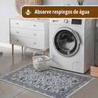 2 Tapete Lavanderia Antiderrapante 50x80 Js Fu Med M51 - Cinz
