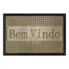 2 Tapete Porta Capacho Bem Vindo Lux Antiderrapante Bg 40x60