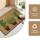 2 Tapete Porta Capacho Fibra Coco Antiderrapante 33x60 E10