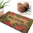 2 Tapete Porta Capacho Fibra Coco Antiderrapante 33x60 E1