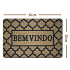 2 Tapete Porta Capacho Fibra Coco Antiderrapante 40x60 P4