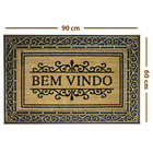 2 Tapete Porta Capacho Fibra Coco Antiderrapante 60x90 Impdr