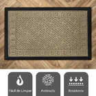 2 Tapete Porta Capacho Grego Luxo Antiderrapante Bg 45x75