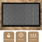 2 Tapete Porta Capacho Naska Antiderrapante Grande Cz 45x75