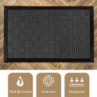 2 Tapete Porta Capacho Naska Antiderrapante Grande Gf 45x75