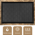 2 Tapete Porta Capacho Naska Antiderrapante Grande Gf 60x90