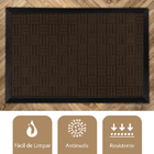 2 Tapete Porta Capacho Naska Antiderrapante Grande Mr 60x90