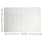 2 Tapete Quarto Beira Cama 100% Algodão Ed Nat 50 X 120 M01 -