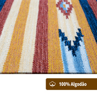 2 Tapete Quarto Kilim Original Algodão Beira Cama 60x90 M01 -