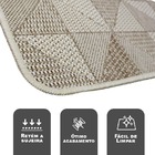 2 Tapete Super Antiderrapante Limpa Fácil Antimofo Fl4 45x67