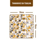 2 Toalhas Mesa Plástica Térmica Flow 2 Lugares 70 X 70