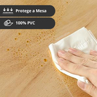 2 Toalhas Mesa Plástico Transparente 2 Lugares 70x70
