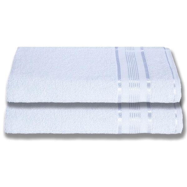 2 Toalhas Plus Size Grossa E Macia 80x180 Branco