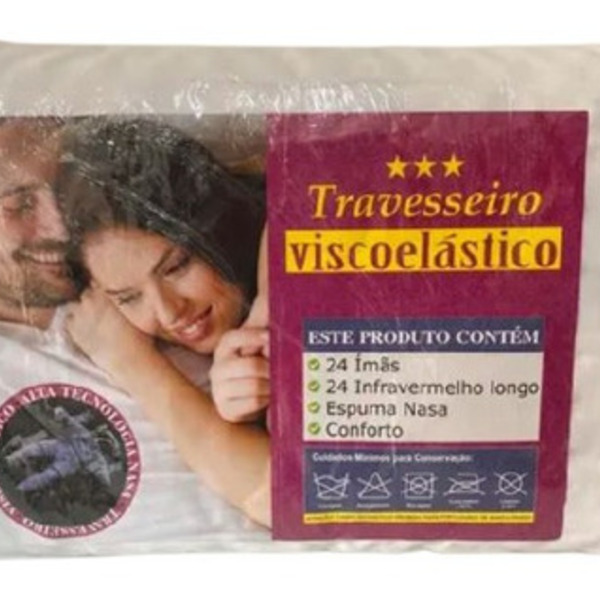 2 Travesseiros Da Nasa Anti Ronco Magnetico Alivia Dor Top