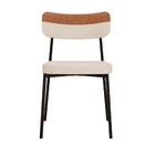 2 Un. Cadeira Fixa Estofada Mynna Tecido Meclado