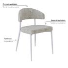 2 Unidades Cadeira Bless Fixa C/4 Pés 53 X 55 X 78cm Pés Bran