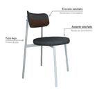 2 Unidades Cadeira Kyta Fixa C/4 Pés 50 X 44,7 X 83,8 Cm Pés