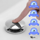 2 Válvulas Click Up De Inox Ralo P/ Cuba Vidro E Louça