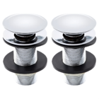 2 Válvulas Click Up Luxo Inteligente Inox Para Cuba E Louça