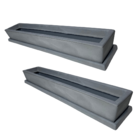 2 Vasos Jardineira De Plantas 80cm Com Prato De Polietileno