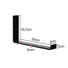 2pçs Mão Francesa Suporta 70kg O Par Suporte Flutuante 30cm