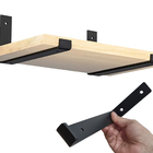 2pçs Mão Francesa Suporta 70kg O Par Suporte Flutuante 30cm