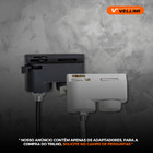 2x Adaptador P/ Colocar Pendente Trilho Eletrificado Branco