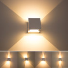 2X Arandela 2 Fachos Regulável Led Garantia de 5 Anos - lumin