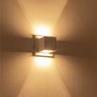 2x Arandela Box 2 Fachos G9 Interna / Externa Luminária Branc