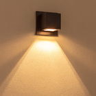 2x Arandela Box Cubo Pequena 1 Fachos MARROM + Led G9 5w Bivo