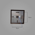 2x Arandela Box Cubo Pequena 1 Fachos MARROM + Led G9 5w Bivo