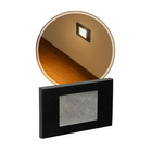 2x Balizador Embutir Parede Escada Caixa 4x2 Preto St1314